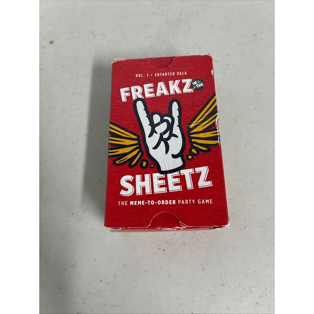 Sheetz Freakz In The Sheetz Vol 1 Shtarter Pack Meme Party Card Game 13+ Red